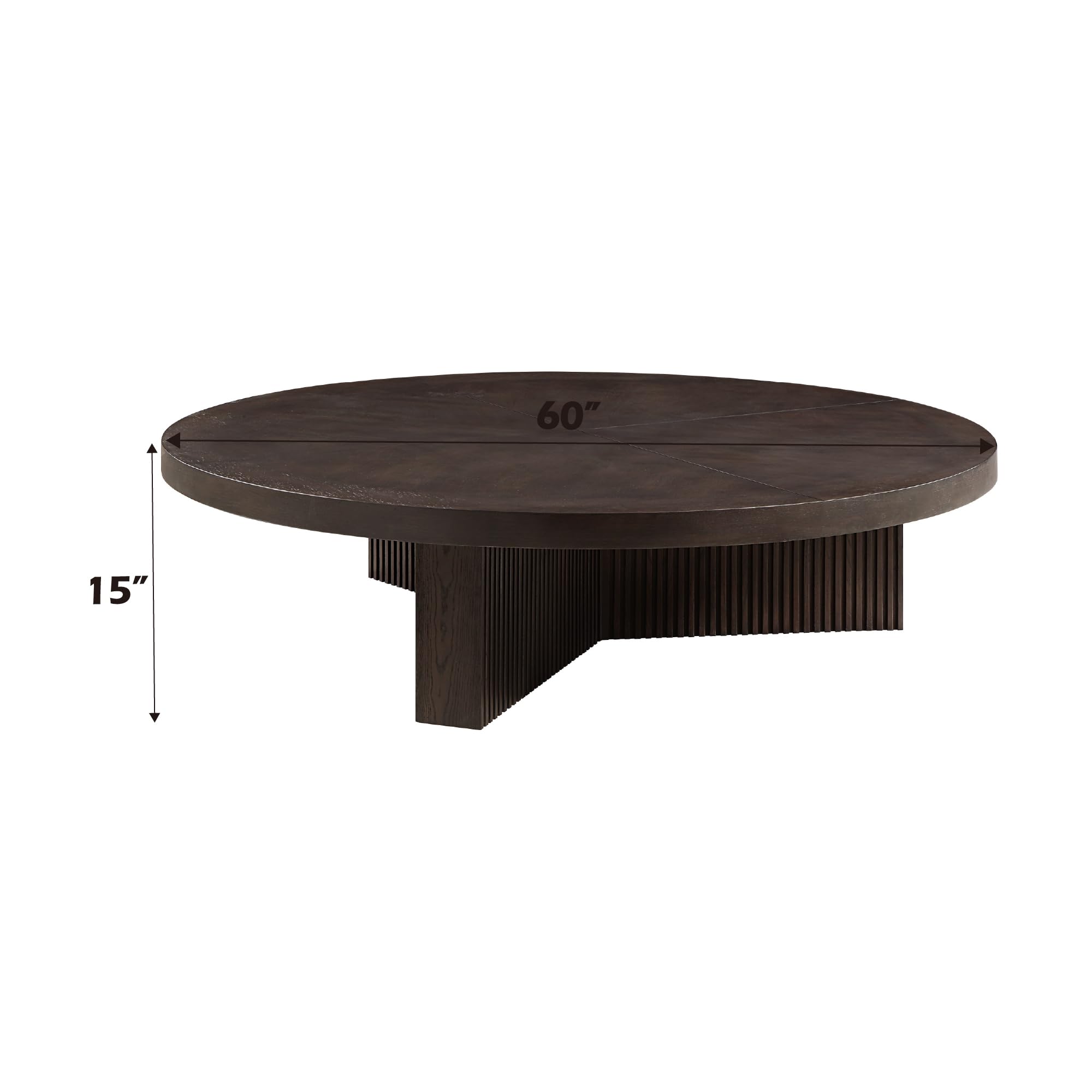 Amazon.com: Acme Guido Contemporary Wood Round Coffee Table